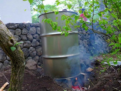 NAGO様専用 ドラム缶風呂 排水蛇口とすのこ付き